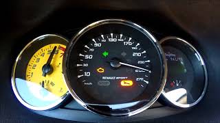 Megane 3 RS stage 2 on autobahn top speed 270 km/h