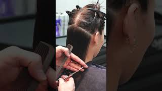 The Classic, Elegant Italian Bob - Scissor and Razor Haircut Tutorial #shorts #short