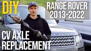 DIY: CV Axle replacement on Range Rover L405 and Sport L494 2013-2021 (Complete Guide)