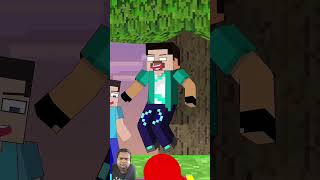 Balloon Jumping Challenge_ Steve, Alex and Zoombie VS Herobrine #animation #roblox #minecraft