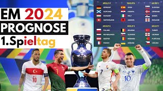 EURO 2024 Prognose 1.Spieltag (EM Tipps - Sportwetten Tipps) Alle Spiele Gruppe D-F