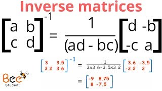 Inverse matrices- idea behind inverting a 2 x 2 matrix | Precalculus