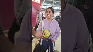 Sayli Kamble spotted at Airport for Musical Concert presented by 7Rhythms #saylikamble #singer