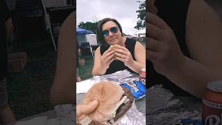 She TRIED it for the FIRST TIME! #shortsvideo #127 #foodtruck #foodvlog #roadtrip #buffalo #foodie