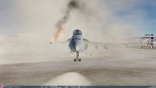 Digital Combat Simulator  F/A 18 Landing without a wing