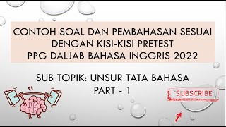 SOAL PRETEST PPG 2024| INDIKATOR NO 31 S/D 35| BAHASA INGGRIS