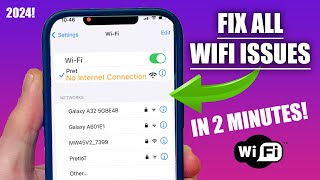 My iPhone 15 won't connect to Wifi FIX 2024 | "No Internet Connection" Problem Solved on iPhone