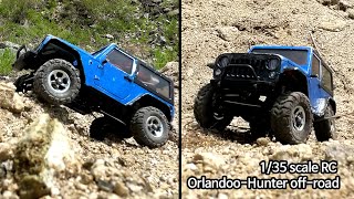 1/35 scale rc : Orlandoo-Hunter l Jeep Rangler Rubicon off-road adventure crawler #04