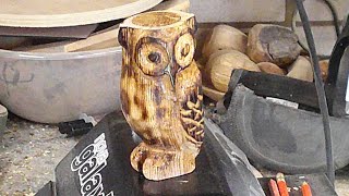 This one was a real hoot, a little wood turning a lot of carving #55