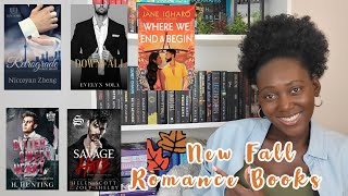 It's Fall 🍂🍂and here are the latest new romance books I'm excited to read.