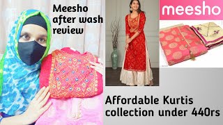 Meesho kurti set after wash review || worth Or not/meesho kurti haul.