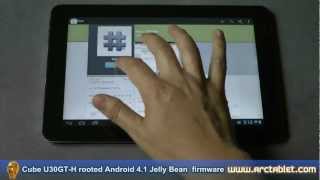 CUBE U30GT-H rooted firmware Android 4.1 Jelly Bean