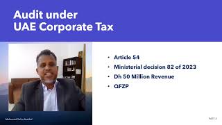 Audit - UAE corporate tax