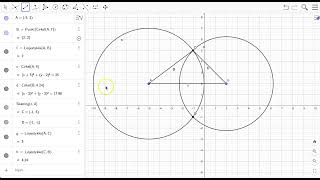 Konstruer trekant i Geogebra med 3 kendte sider