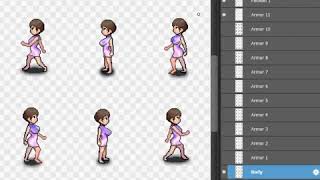 I will create anime style pixel art character sprite for your game - Character Design Services