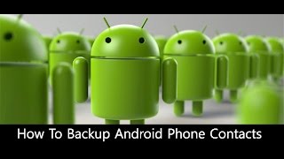 How to Back up your applications and contacts in your Devices