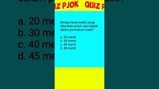 Quiz PJOK 15 #quiz #pjok #soal #soalpjok #kasti