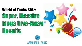 World of Tanks Blitz: The Pantz,  Muffin & Eco Mega Giveaway Winners' Video