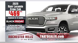 Black Friday Sales Event at Rochester Hills Chrysler Jeep Dodge RAM