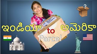 India to USA Courier Price||Things We got from India|| What is in the box?Telugu Vlogs from USA