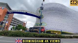 Birmingham City Centre | Bullring, Train Station Virtual Tour in 4K | Stroll And Trek