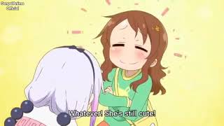 Kanna want Saikawa to rub her tummy - Kobayashi dragon maid