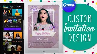 Design Custom Invitation Cards in Minutes using Canva! (Keep it Short!)