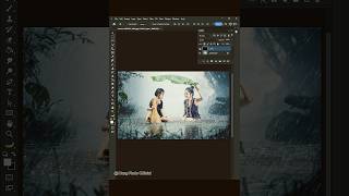 Best method to add rain effect in Photoshop #photoshop