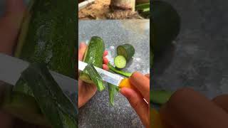 How to peel cucumbers #shorts