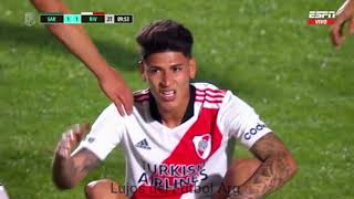 Jorge Carrascal tirando magia. Sarmiento 1-2 River.