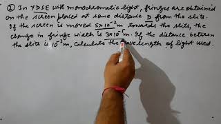 Numericals on Interference and YDSE