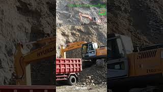 Hyundai 210 Excavator Loading Dump Truck #shorts #excavator #alatberat #truck #truk #earthmoving