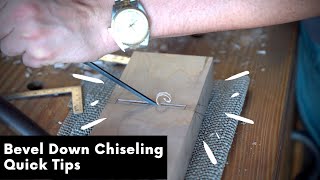 Chisel Waste Faster | Quick Woodworking Tips | #shorts