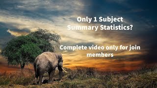 Q#91 : Only 1 subject statistics only for membership  members