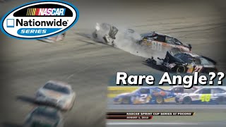 Elliott Sadler Drew Herring Horrible Crash (Rare Kurt Busch 2010 Pocono Angle) - NNS Dover 200 2010