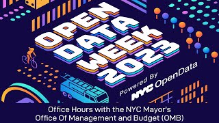 Office Hours with the NYC Mayor’s Office Of Management and Budget (OMB)