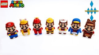 Lego Super Mario - All 7 Suits / Alle 7 Anzüge