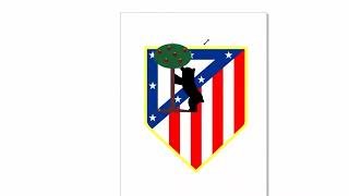 Drawing old Atletico Madrid logo (by Fernando Piqui)