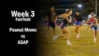 Peanut Mnms vs ASAP - Fairfield Tuesday Oztag - Week 3