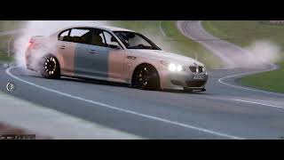 BMW E60 M5 Assetto Corsa highlands drift