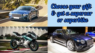 choose your gift - choose your gift & get supercar or superbike 🏍️🚙- #choosetochallenge #betacraft