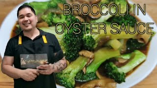 BROCCOLI AND MUSHROOM IN OYSTER SAUCE #broccoli #mushrrom #oystersauce