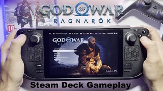 God of War Ragnarök - First 30 Minutes on The Steam Deck | Launch Day