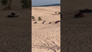 Chrysler aspen dominated silverlake sand dunes drag strip