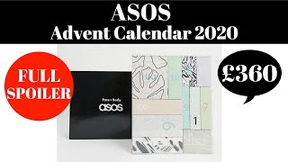 ASOS 24 DAYS ADVENT CALENDAR 2020 UNBOXING – *FULL SPOILER*… AVAILABLE NOW!...WORTH OVER £360!!!