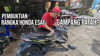 VIRAL RANGKA ESAF HONDA KROPOS PATAH? | SIRAM AIR LAUT