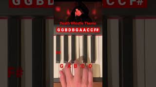 Puss In Boots: The Last Wish Death Whistle Piano Tutorial #piano #shorts28 #pusssinbootsthelastwish