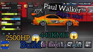 HOW TO Build Supra MK4 || Pixel Car Racer || Build Supra || 443KMH😱