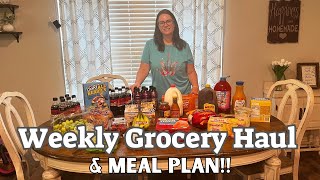 Weekly Grocery Haul and Meal Plan | Freezer Cleanout week 1