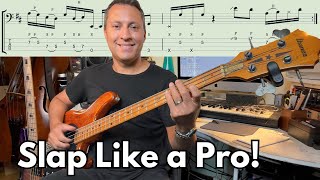 Challenge Yourself With This Slap Bass Groove...